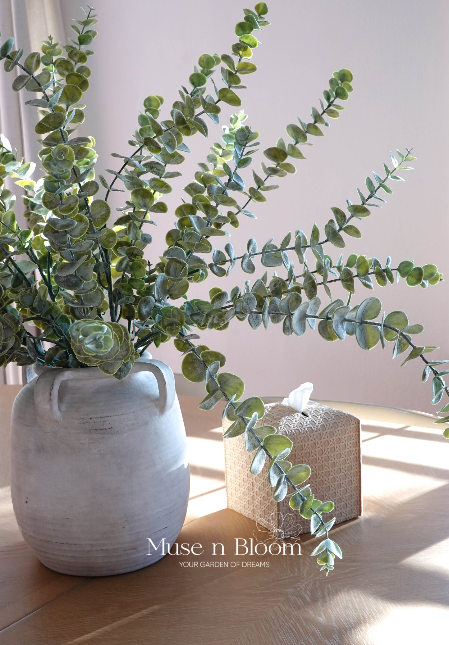 Artificial Eucalyptus Stem (Dusty) - Green