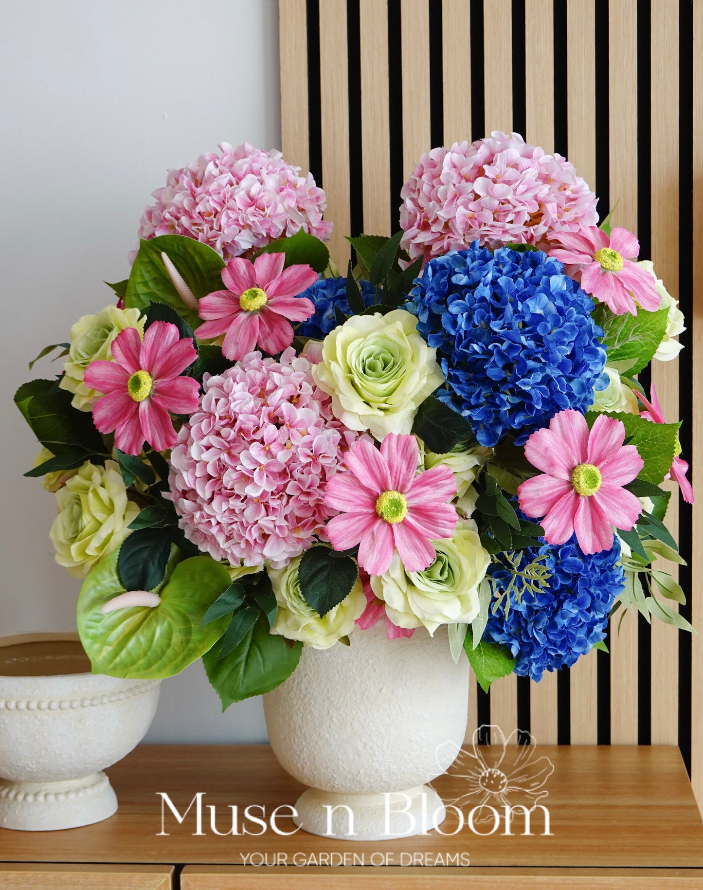 Artificial Hydrangea Flower Arrangement