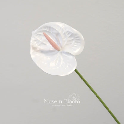 Artificial Anthurium Flower Stem (Choose Color)