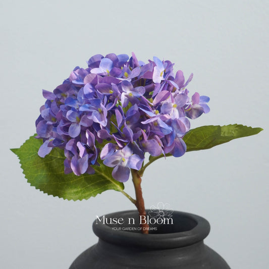 Artificial Hydrangeas - Purple 18"