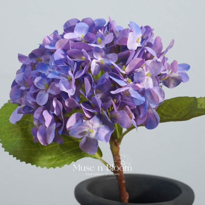 Artificial Hydrangeas - Purple 18"