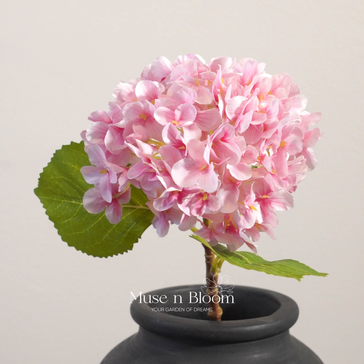 Artificial Hydrangeas - Light Pink 18"