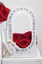 Artificial Red Velvet Rose Heart Box