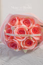 Artificial Rose Bouquet – Pink – Elegant Eternal Flowers Gift (S)