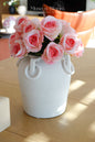 Artificial Velvet Roses Arrangement (10 Stems)