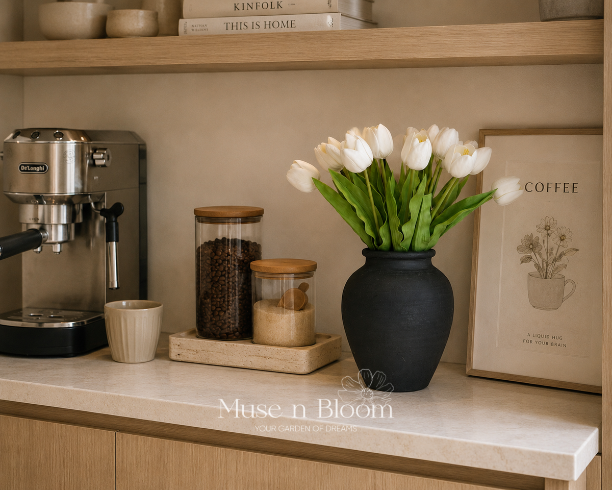 Artificial Tulip Flower Stems - PU Tulips (Choose Color)