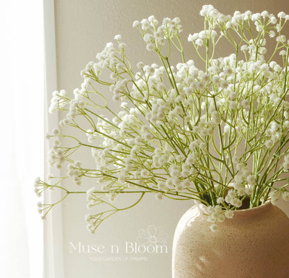 Artificial Baby’s Breath Flower Bunch – Real Touch (10 Stems)