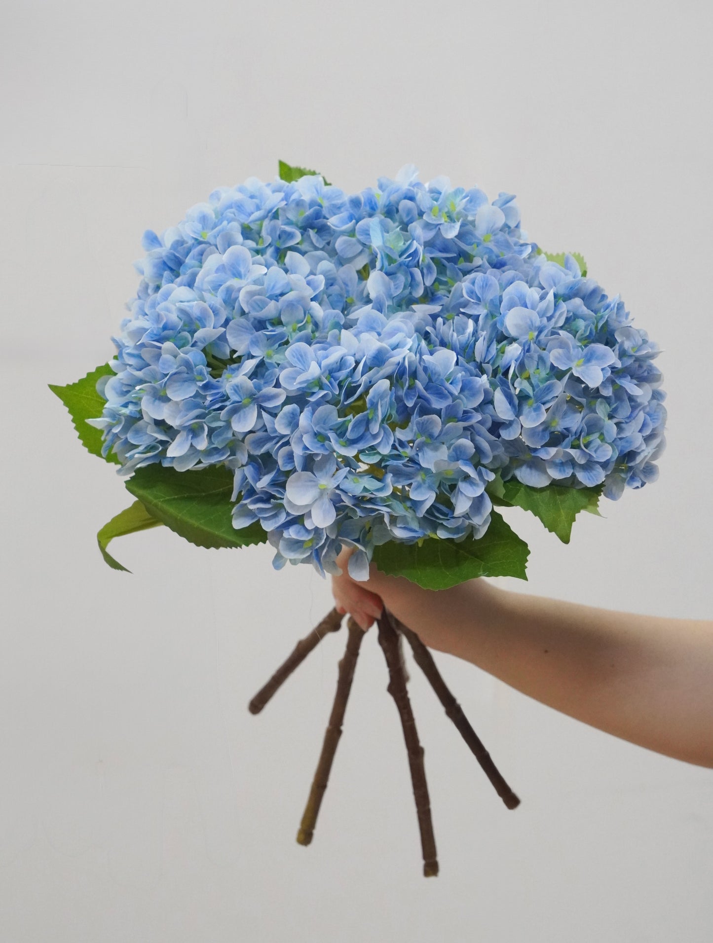 Artificial Hydrangeas - Light Blue 18"