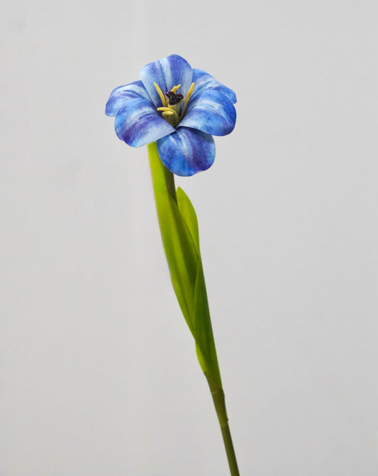 Artificial Tulip Flower Stems - Blue PU Tulips Bloomed