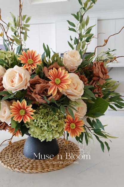 Artificial Rustic Centerpiece Flower Arrangement