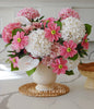 Artificial Hydrangea & Rose Flower Arrangement