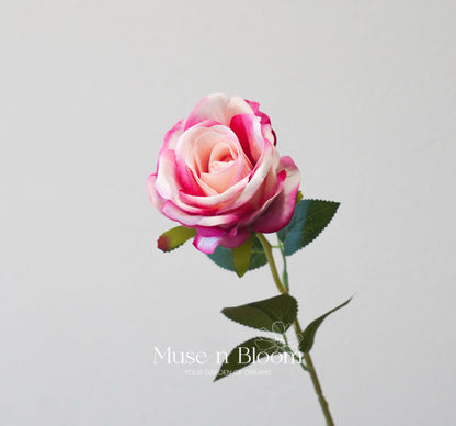 Artificial Rose Flower Stem - Velvet 21"