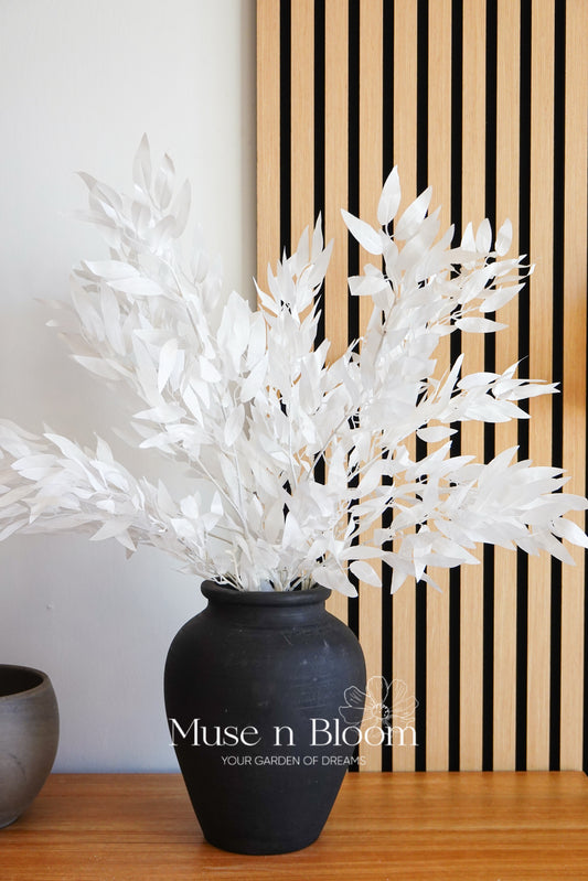 Artificial Olive Stem - White
