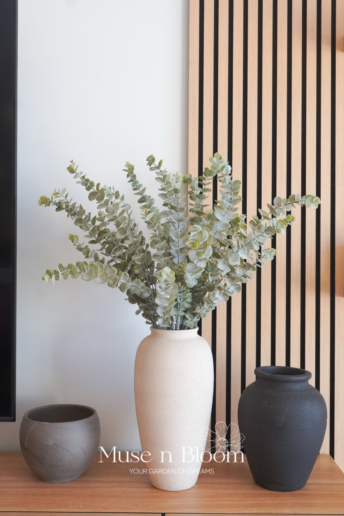 Artificial Eucalyptus Stem (Dusty) - Green