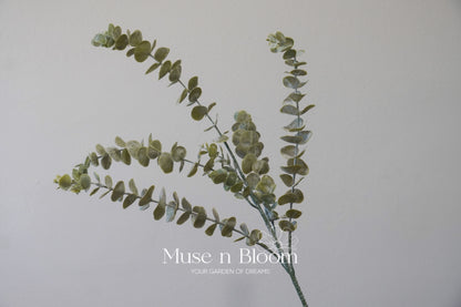 Artificial Eucalyptus Stem (Dusty) - Green