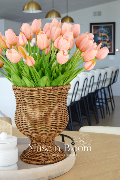 Artificial Tulip Flower Stems - Real Touch (5 Stems)