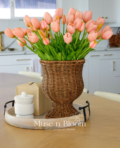 Artificial Tulip Flower Stems - Real Touch (5 Stems)