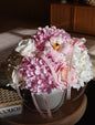 Artificial Flower Box Arrangement - Pink