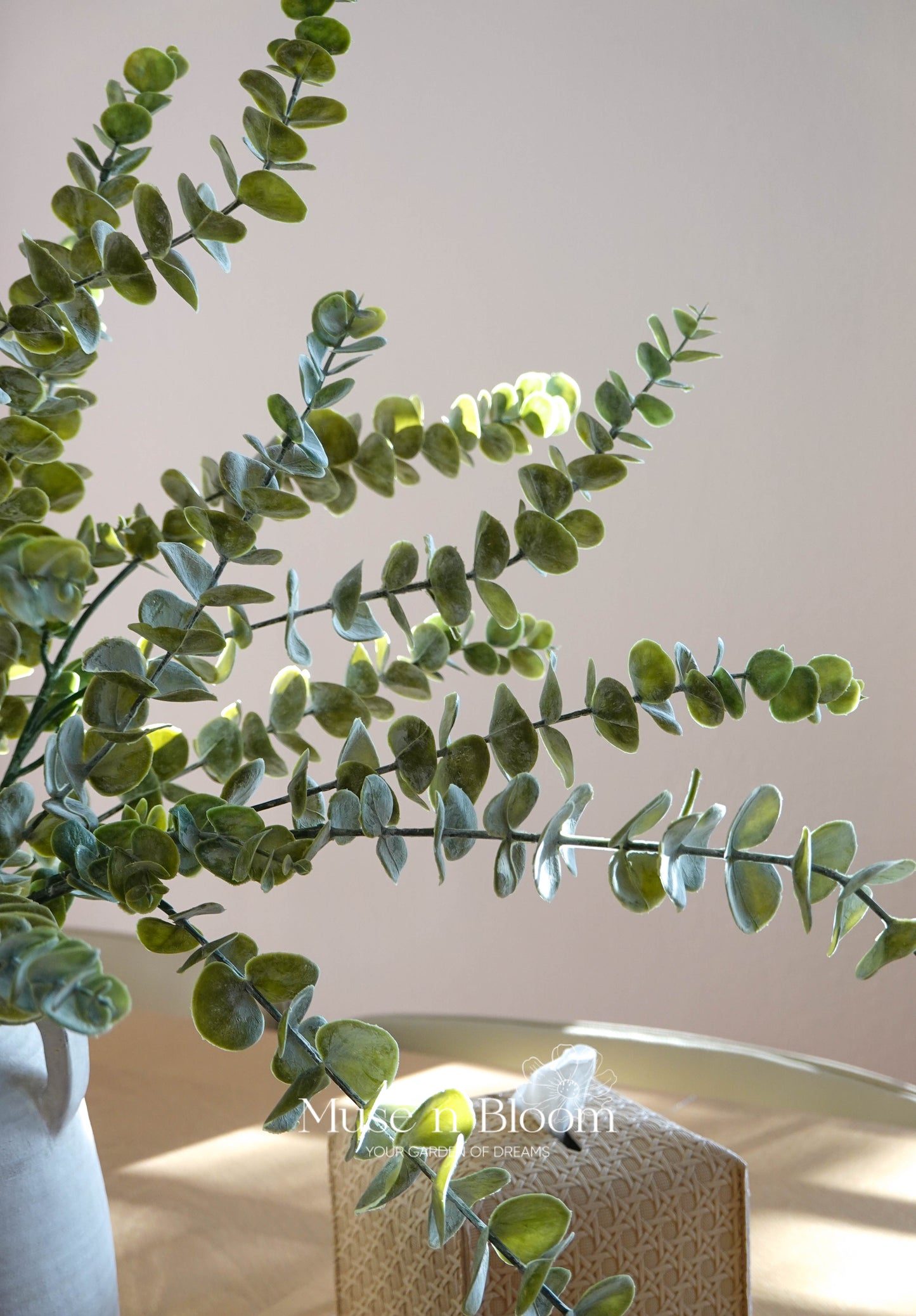 Artificial Eucalyptus Stem (Dusty) - Green