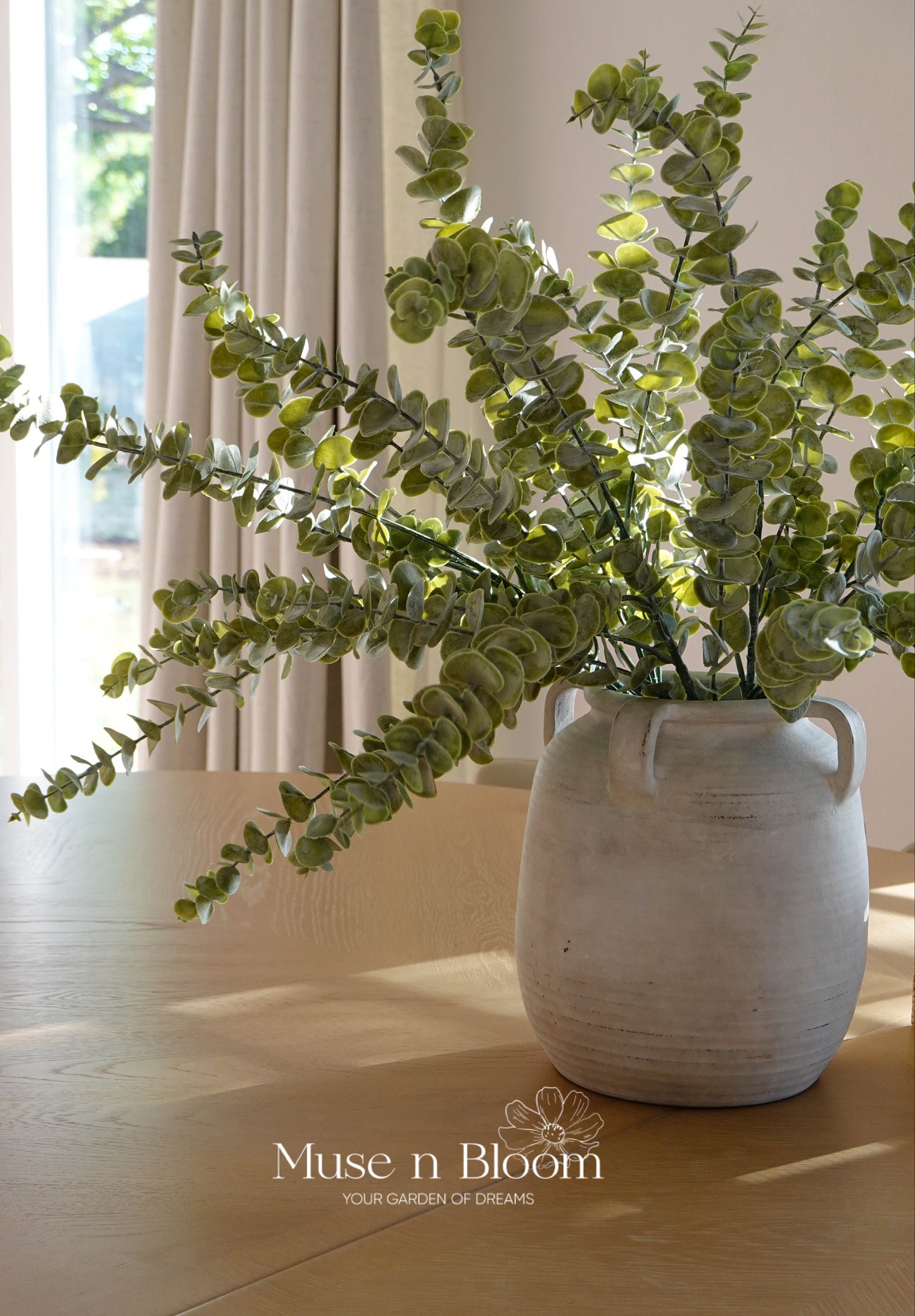 Artificial Eucalyptus Stem (Dusty) - Green
