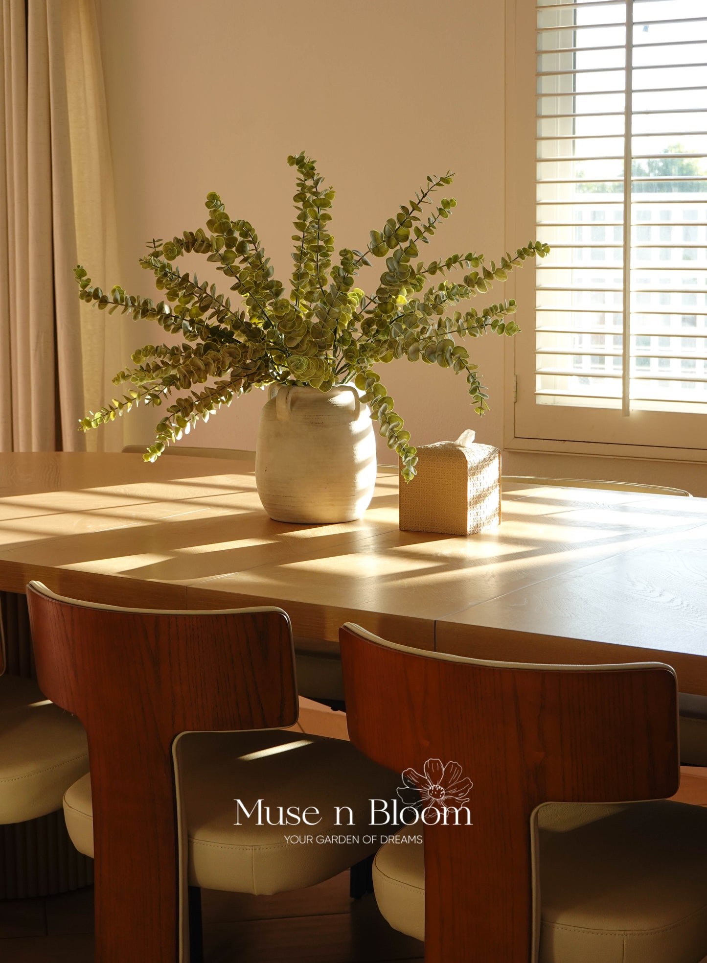 Artificial Eucalyptus Stem (Dusty) - Green