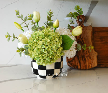 Artificial Hydrangea & Tulip Arrangement (S)