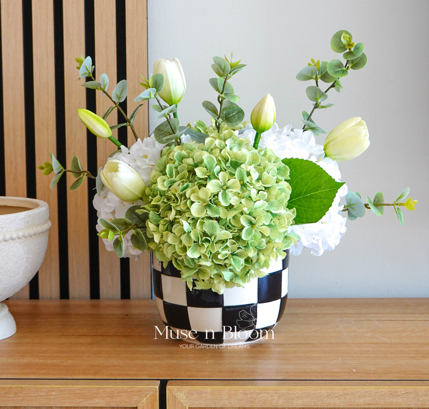 Artificial Hydrangea & Tulip Arrangement (S)