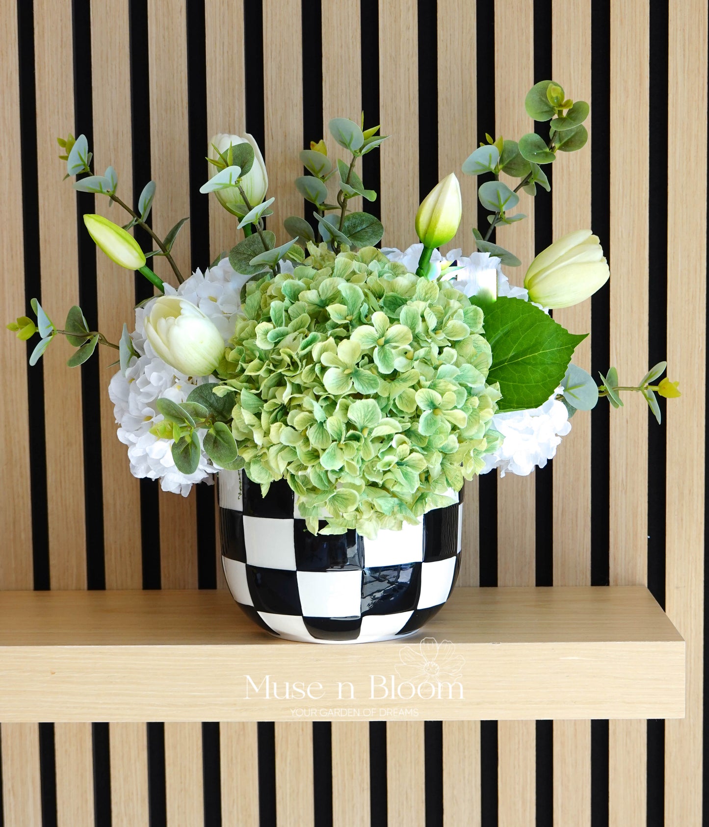 Artificial Hydrangea & Tulip Arrangement (S)