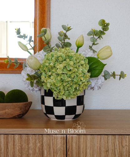 Artificial Hydrangea & Tulip Arrangement (S)