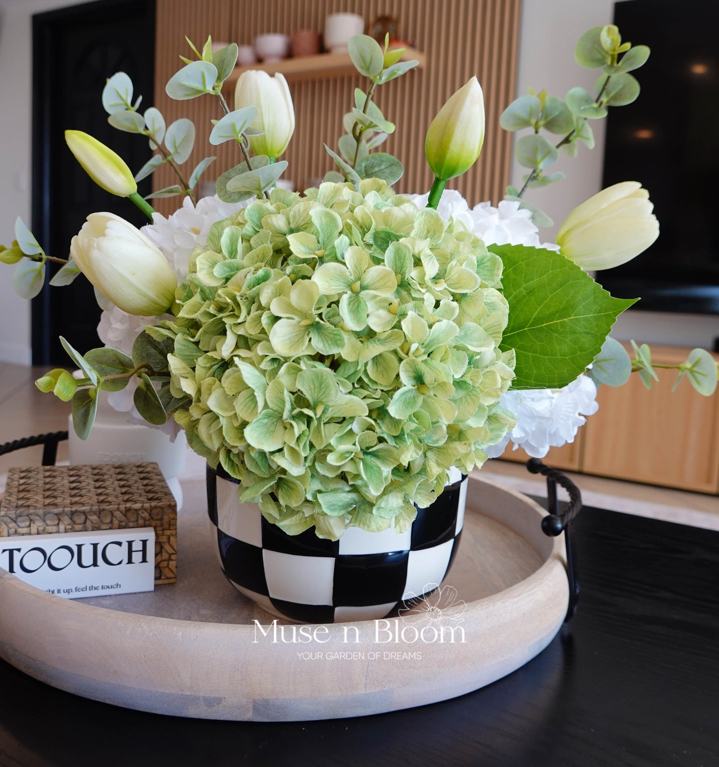 Artificial Hydrangea & Tulip Arrangement (S)