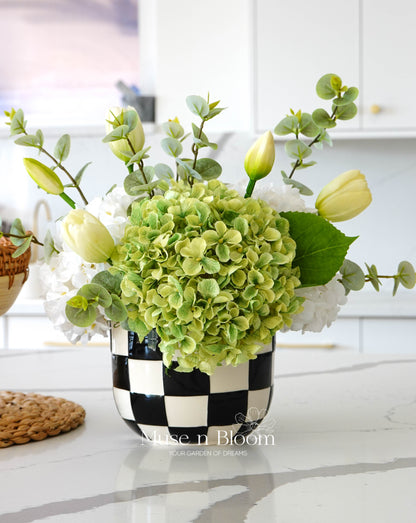 Artificial Hydrangea & Tulip Arrangement (S)
