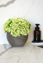 Artificial Hydrangea Arrangement with Vase - Green